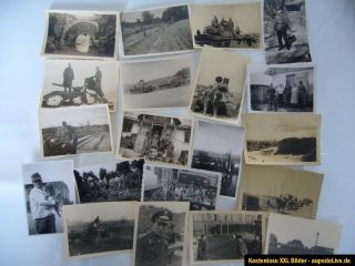 Lot von 109 orig. Fotos, 2.WK, Soldaten, Artillerie, Panzer, Flak