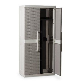 Kunststoffspindschrank Besenschrank Rattan XL Garten