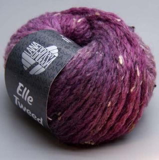 Lana Grossa Elle Tweed 102 violett meliert 50g Wolle