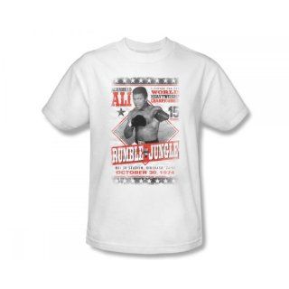 Muhammad Ali     Rumble Poster Adult T Shirt in Weiß