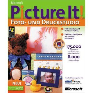 Microsoft Picture It 2002 Foto  und Druckstudio Software