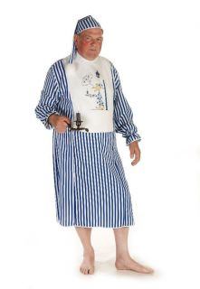 Onkel Fritz Schlafwandler Kostuem Nachthemd mit Schlafmuetze Herren Gr