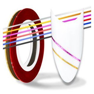 Nail Art Stripes Tape Zierstreifen Packung mit 10 Rollen Striping Tape