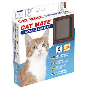 CAT MATE 2 Wege Katzentür / Katzenklappe braun 304B oder weiß 304W