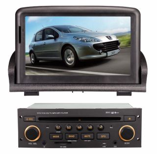 Peugeot 307 Touchscreen Autoradio Navigation GPS DVD  USB 3D DVB TV