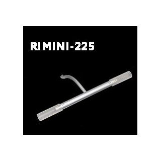 Aluminium matt Silber Spiegelleuchte RIMINI 225 / Spiegellampe