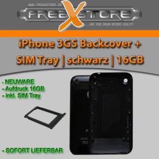 iPhone 3GS 16GB Backcover inkl. SIM Card Tray in schwarz