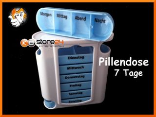 Tage Pillendose Pillenbox Tablettenbox Medikamentenbox Tablettendose