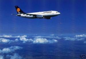 Flugzeug Postkarte F56   Airbus A 310   Lufthansa