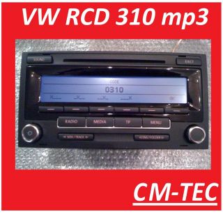 VW Radio CD  RCD 310 T5 Multivan,Touareg, RCD310 7H0035186A T5.2