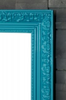 Spiegel Barockdesign 30x30 türkis Wandspiegel Kosmetikspiegel NEU