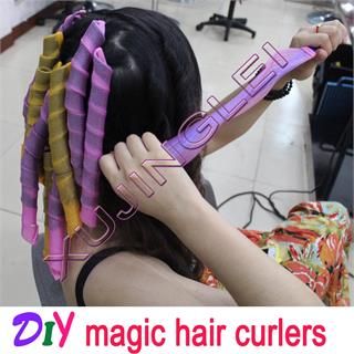 50pcs 21 A+ 55cm Hair Curlers Curlformers Spiral Ringlets Perm