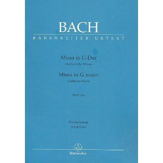 Sebastian Bach Messe G Dur BWV 236 für Soli Elektronik