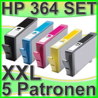 5x HP 364XL TINTE PATRONEN PHOTOSMART B110A B110C C309A C309G C5380