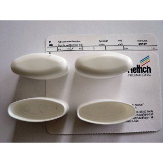 Hettich Fußkappen für Ovalrohre weiß, 41/16 mm, 4 Stück, Artikelnr