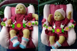 Zapf Puppe 36 cm My First Baby Annabell Schlafaugen + Autositz