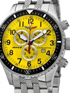 Corvette Herrenuhr CR ZR1/329 yellow Chronograph