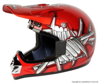 Mac MX Kinder Helm Cross Motocross Motorcross Helm Sting Junior