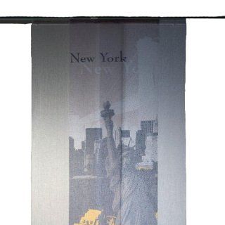 Flächenvorhang New York Einfarbig Grau 60x245 Schiebegardine