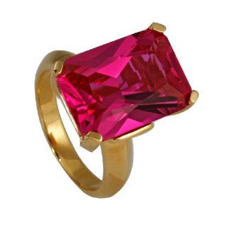 Bella Donna Damen Ring Messing mit rosa Korund 5219RINGME