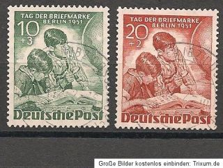 Berlin Nr. 80 81 Tag der Briefmarke kpl. Satz gest. Mi 70€ #