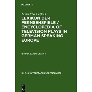 Klünder, Achim Lexikon der Fernsehspiele / Encyclopedia of