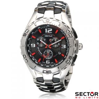 Sector Uhr   340   Chronograph Swiss Made 44mm   R3273934015