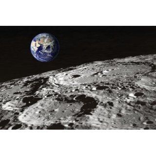 Digitaldruck Fototapete Erde und Mond 300x267 Küche