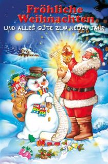 50 Weihnachtskarten hochwertige Glimmer Grußkarten weiße Hüllen
