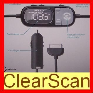 BELKIN FM Transmitter ClearScan for iPhone iPod F8Z343