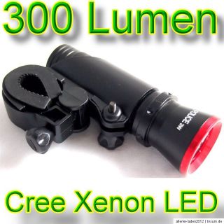 300 Lumen CREE Xenon LED Fahrradlampe Fahrradscheinwerfer Lampe