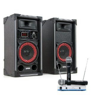 Karaokesystem PA Boxen Funkmikrofon DJ 273 Elektronik