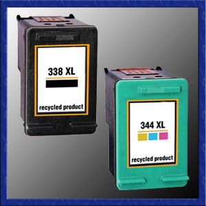 2x Tintenpatrone HP338 & HP344 sColor XL Set zu HP PSC 1600 1610 1610V