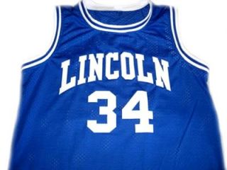 JESUS SHUTTLESWORTH LINCOLN HE GOT GAME MOVIE JERSEY BLUE   ANY SIZE