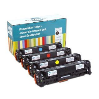 PrinterCare Tonerpaket (Cyan, Magenta, Gelb und Schwarz) für HP Color