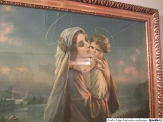Maria Mutter Gottes   Madonna mit Kind   81 x 61 cm   gerahmt