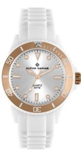 ALPHA SAPHIR Jaques Lemans Uhr 370ZE Armbanduhr Silikon Damenuhren