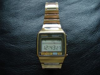 Vintage Rare SEIKO M354 5019 Memory Bank LCD Digital Watch