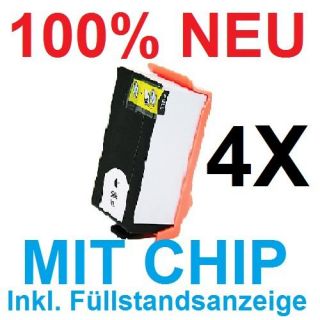 4x XXL Druckerpatrone SCHWARZ für HP 364XL Deskjet 3070 3070A D5445