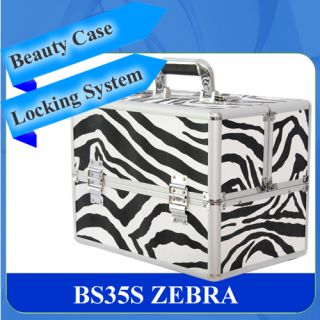 Beautycase DynaSun 35XL Zebra ALUDesign Schminkkoffer Kosmetikkoffer