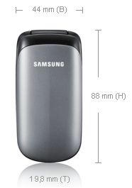 Samsung E1150i Klapphandy 3,6 cm (1,43 Zoll) Display titanium silver