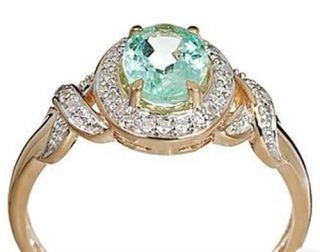 Harry Ivens IV Ring GG 375 Smaragd und Diamanten