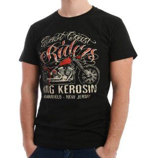 King Kerosin T Shirt Men   EAST COAST RIDERS   Black