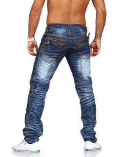 Kosmo Lupo Vintage Jeans Tomahawk blau mit extra Reißverschluss