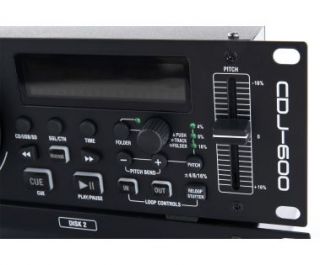 Pronomic CDJ 600 USB/SD Doppel CD Player, Profi CD Player