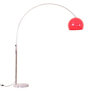 RealityTrio Bogenlampe Lounge Deal, Höhe 2,06m, Schirm 40cm, rot