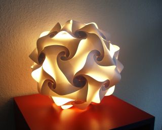 Kugellampe Design Lampe Lichtobjekt aus Papier   27 cm