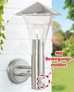 Edelstahl AUßENLEUCHTE LAMPE BEWEGUNGSMELDER CLX  5000.388