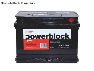 Batterie / Starterbatterie Powerblock + 12V 44AH 380A VW Audi BMW Ford