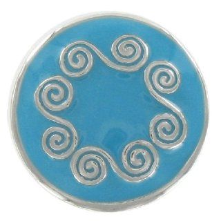 Eligo Jewellery 18mm Hellblaue Ornament Edelstahl Chunk für Eligo